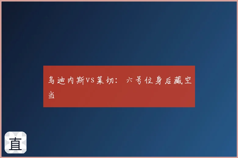 乌迪内斯vs莱切：六号位身后藏空当